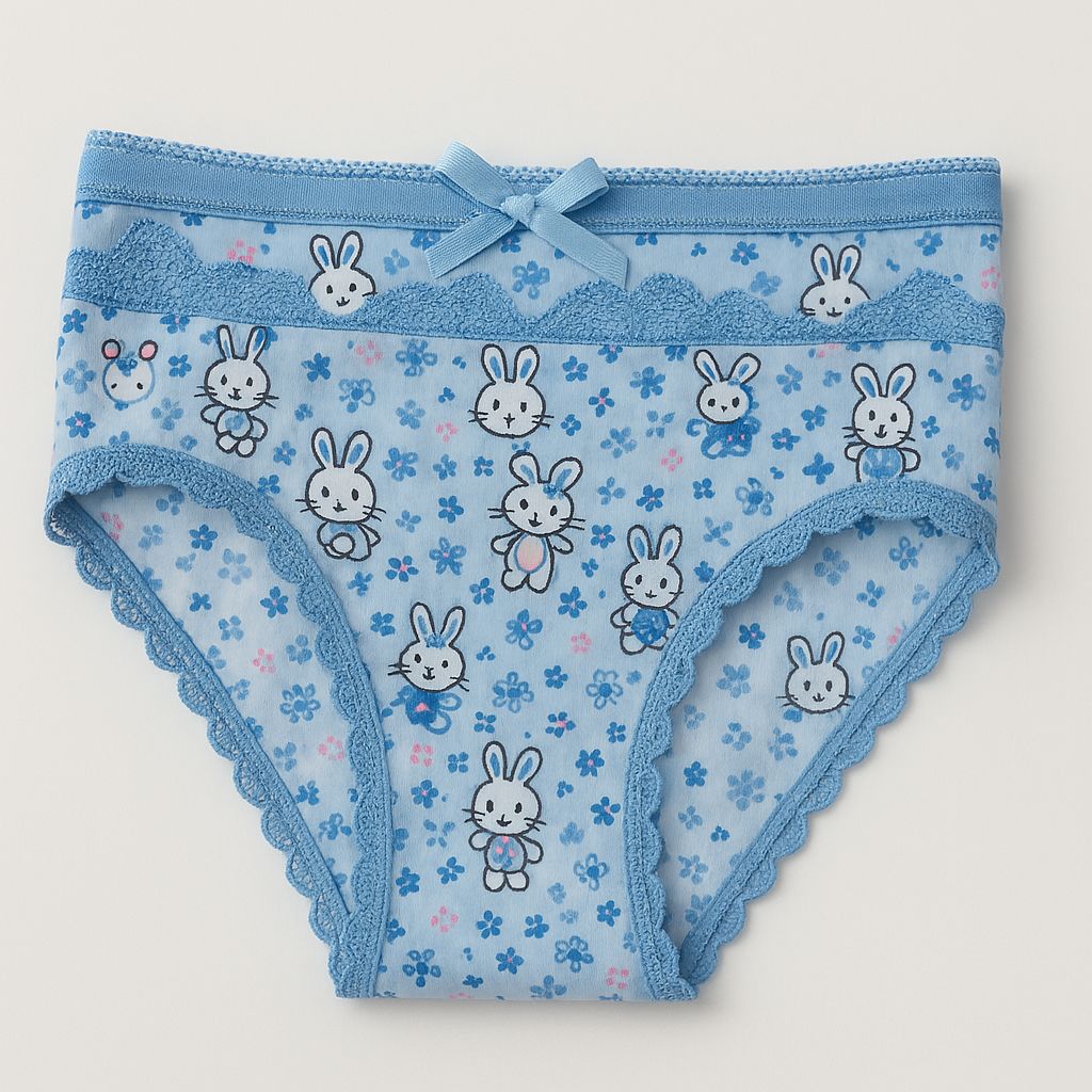 Panty de algodon de niña de conejito